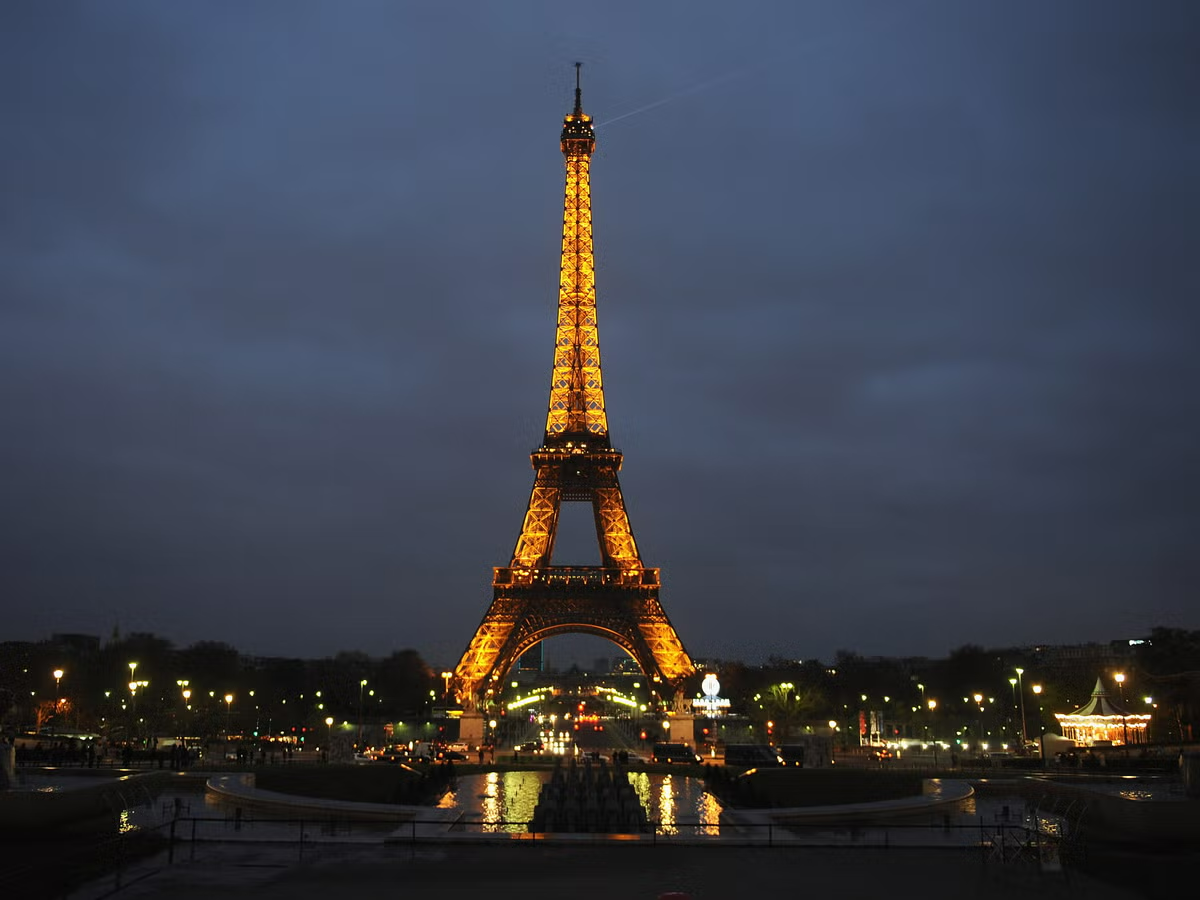 Eiffel Tower Exterior Panorama